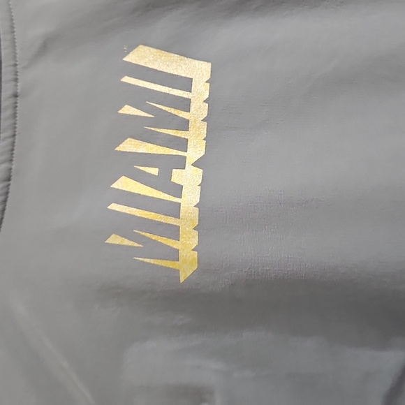 MIAMI HURRICANES ADIDAS LS GREY DRI-FIT JACKET SHIRT SIZE MEDIUM - Picture 4 of 7